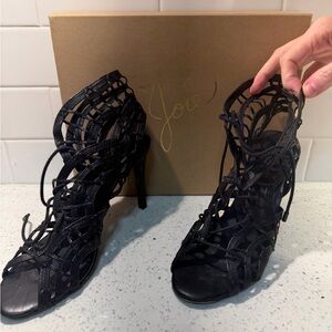 Joie Black Strappy Heeled Sandals